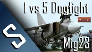 Mig23ML 1v5 Dogfight | Warthunder | 5kill Ace