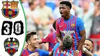 barcelona Vs Levante Highlights All Goals 2021
