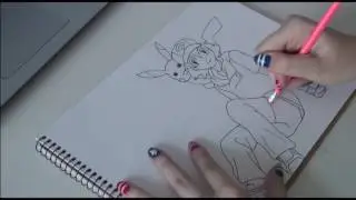 Pokemon - Speed drawing Ash Ketchum and Pikachu | Collab with BVart
