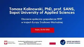 Wykład pt. "Otoczenie społeczno-gospodarcze MMP w krajach Europy Środkowo-Wschodniej"