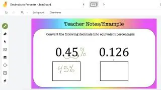 How to convert a decimal into a percentage.