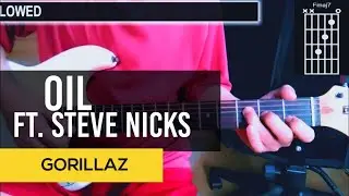 Gorillaz - Oil ft. Stevie Nicks  easy  CHORDS GUITAR TUTORIAL