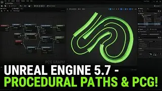 Easy Way to create SplinePaths using PCG in Unrealengine 5 (UE 5.7.1)