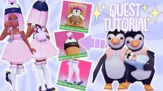 HOW TO COMPLETE THE LOST BABY PENGUIN QUEST 🐧 (FREE ACCESSORIES!) | Roblox Royalty Kingdom 2