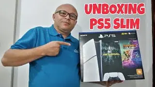 UNBOXING PS5 SLIM versão digital.