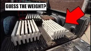 SCRAPPING CAST IRON RADIATORS - How Much Do They Weigh?!?!