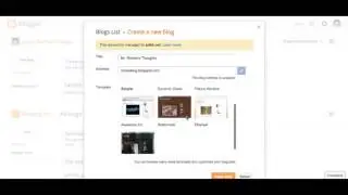 Creating a Blog Using Blogger