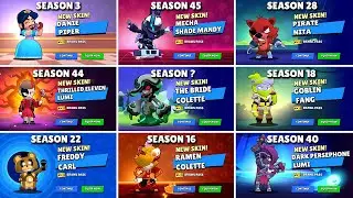 All Brawl Pass Skins Evolution (2020 - 2025) | Gigi & Stranger Things in Brawl Stars