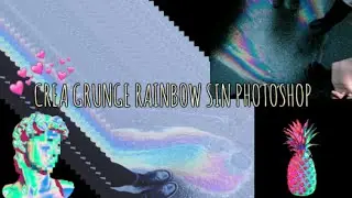 Crea rainbow grunge sin photoshop♡