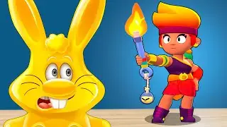 🔥Амбер из Brawl Stars и желейный заяц Харитон.