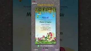Mehendi E-Card Design || Wedding Invitation Video || WhatsApp Wedding Invitation Video || KC Effects