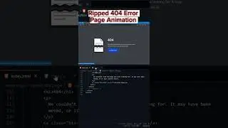 Ripped 404 Error Page Animation HTML CSS 