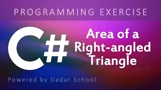 C# Program to Calculate the Area of a Right-angled Triangle | Programming Exercise