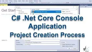 C# .NET Core Console Application Project Creation Process using Visual Studio 2017 (Windows)