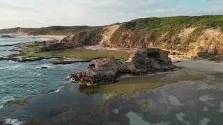 DJI Mini 3 Pro Portsea back beach and London Bridge February 2023
