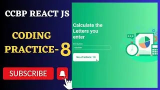 Letters Calculator | Coding Practice 8 | REACT JS | NxtWave | CCBP 4.0