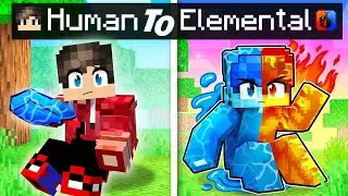 From Human To ELEMENTAL In Minecraft (hindi)