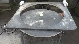 Большой самодельный Циркуль. Круг из дерева