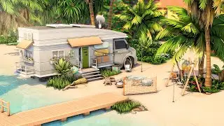 Beach Camper Van in Sulani 🌴 The Sims 4 Speed Build | No CC​