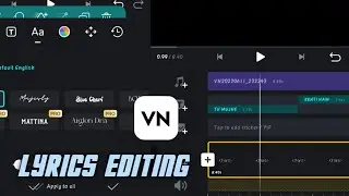 Vn Video Editor Black Screen Lyrics Video Editing || Black Screen Status Video Editing Tutorial ||