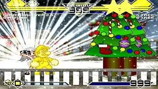 Gold Mario & G-Mizuka 12P vs 2 Christmas Trees Cheap MUGEN Battle!!!