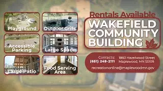Wakefield Community Building Rentals Available