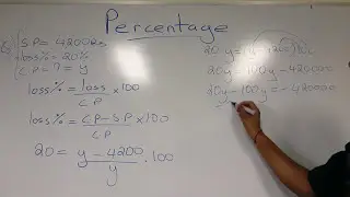 Percentage Ep.2 (Finding C.P when knowing S.P and Loss%)