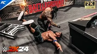 Roman Reigns vs. John Cena in WWE 2K24 NO Mercy TLC Championship 2024