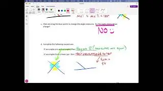 Vertical Angles and Linear Pairs