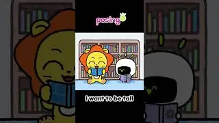 I want to be tall 😣 | Let's exercise with Twing 💪 |  posingTV #shorts