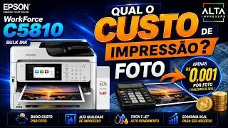 Custo de impressão em foto - Epson WorkForce