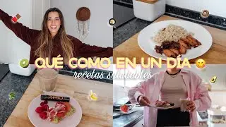 LO QUE COMO EN UN DÍA 😋🍽️ recetas saludables y fáciles | Museecoco