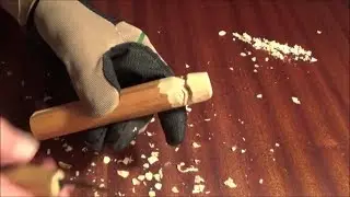 Whittling a Wood Spirit practice stick part 1 ( carving doodle )