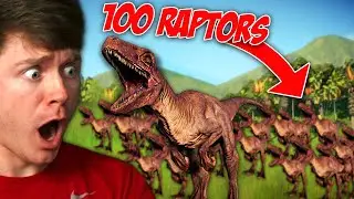Releasing 100 RAPTORS into a DINOSAUR PARK! - Jurassic World Evolution 2