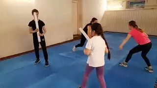 Аттестация на пояса взрослой группы по самообороне.