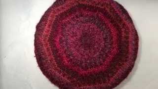 How to knit a flat round circle