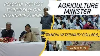 Meeting with Agriculture minister Deepika Pandey in Ranchi veterinary College