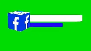 green screen Facebook logo effects animation