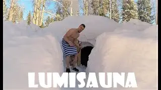 HOW TO BUILD SNOW SAUNA? (60°C) | Timelapse