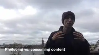 Producing vs. consuming content