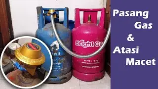Safe way to install/replace gas cylinders and deal with stuck gas