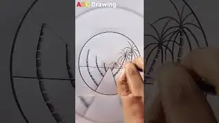Drawing the road inside the river Shorts | #shorts