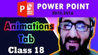 #GFX computers | Animations Tab | power point | beginner series Class 18 -Urdu / Hindi