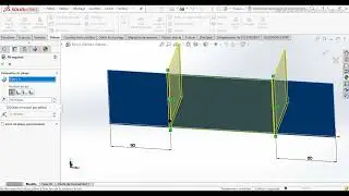 Tutorial SolidWorks : sheet metal  pli esquissée