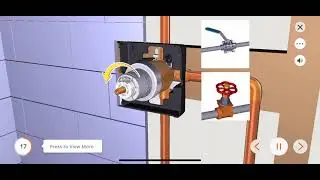 How to install Delta Tub/ Shower faucet 3D Animation