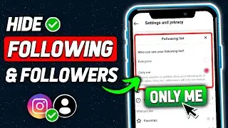 How to Hide Following - Follower list on Instagram 2024 (Android & iOS) Updated*