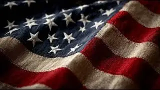 American Flag Waving Close Up Fabric Texture Stars And Stripes Seamless Motion Background Loop 4K