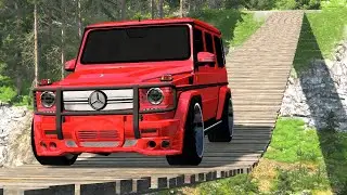 Cars vs Suspension Bridge – BeamNG.Drive