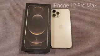 iPhone 12 Pro Max Color Gold Unboxing At Home