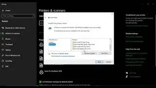How to add Microsoft Print to PDF print option in Windows 10?